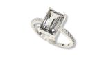SJ SHUBHAM JEWELLERS™ 925 Sterling Silver Princess Cut Design Adjustable Finger Ring with White CZ diamond for Women and Girls, Anniversary, Valentine