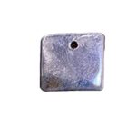 SJ SHUBHAM JEWELLERS™ 925 Pure Solid Silver Square Piece (Chokor) Pendant / Chokor for Astrology (Small Hole)