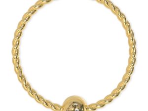 SJ SHUBHAM JEWELLERS™ 18k Gold Thin Tiny Hoop Nose Ring Nath 1 Piece, Simple & Beautiful Nose Pin For Women & Girls(1 PC no) nose rings for pierced nose (Gold 18K 10MM)