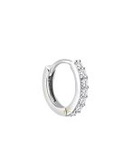 SJ SHUBHAM JEWELLERS™ Tiny Hoop and Septum Nose Ring One Piece / Combo / Gold 18K 750 / 925 Sterling Silver Simple & Beautiful Nose Pin For Women & Girls (CZ HOOP)