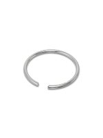 SJ SHUBHAM JEWELLERS™ Tiny Hoop Thin Wire Plain Nose Ring One 925 Sterling Silver Beautiful Nose Ring For Women & Girls (Plain Wire)