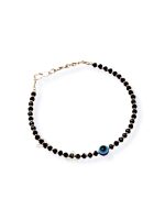 SJ SHUBHAM JEWELLERS™ Pure Silver Nazariya Anklet (Payal) in Pure 92.5 Pure Sterling Silver for Girls & Women (Silver) (Evil Eye 1 PC)