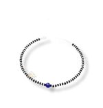 SJ SHUBHAM JEWELLERS™ Pure Silver Nazariya Anklet (Payal) in Pure 92.5 Pure Sterling Silver for Girls & Women (Silver) (Evil Eye 1 PC)