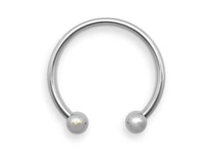 JEWELYAARI™ 92.5 Silver Tiny Hoop Nose Ring 1 Piece,Two Piece, Variation, Simple & Beautiful Nose Pin For Women & Girls