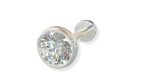 SJ SHUBHAM JEWELLERS™ 92.5-925 Sterling Silver Round Shape Black Cubic Zirconia Prong Setting Nose Pin Stud for Women Girls (2 MM Screw)
