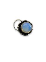 SJ SHUBHAM JEWELLERS™ 925 sterling Silver handmade Antique oxidized nose pin for women (P) (Design-10, Moon)