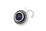 SJ SHUBHAM JEWELLERS™ 925 sterling Silver handmade Antique oxidized nose pin for women (P) (Design2, 5MM Black)