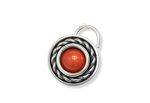 SJ SHUBHAM JEWELLERS™ 925 sterling Silver handmade Antique oxidized nose pin for women (P) (Design2, Orange)