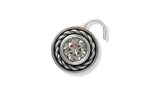 SJ SHUBHAM JEWELLERS™ 925 sterling Silver handmade Antique oxidized nose pin for women (P) (Design2, White)
