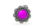 SJ SHUBHAM JEWELLERS™ 925 sterling Silver handmade Antique oxidized nose pin for women (P) (Design-5, Pink)