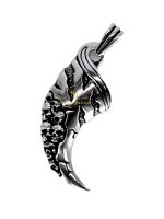 SJ SHUBHAM JEWELLERS™ Dragon Claw Pattern, Eagle Claw Pattern Silver Pendant , Ethically Handcrafted With Care, Weight :- 8.25 Gms