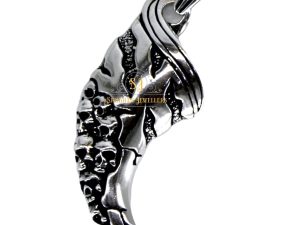 SJ SHUBHAM JEWELLERS™ Dragon Claw Pattern, Eagle Claw Pattern Silver Pendant , Ethically Handcrafted With Care, Weight :- 8.25 Gms