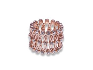 SJ SHUBHAM JEWELLERS™ 925 Sterling Silver Folding Retractable Ring Bracelet Kada for Girls and Women