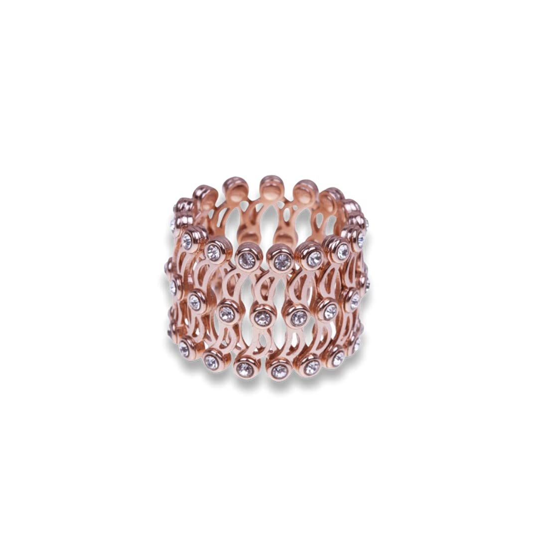 SJ SHUBHAM JEWELLERS™ 925 Sterling Silver Folding Retractable Ring Bracelet Kada for Girls and Women