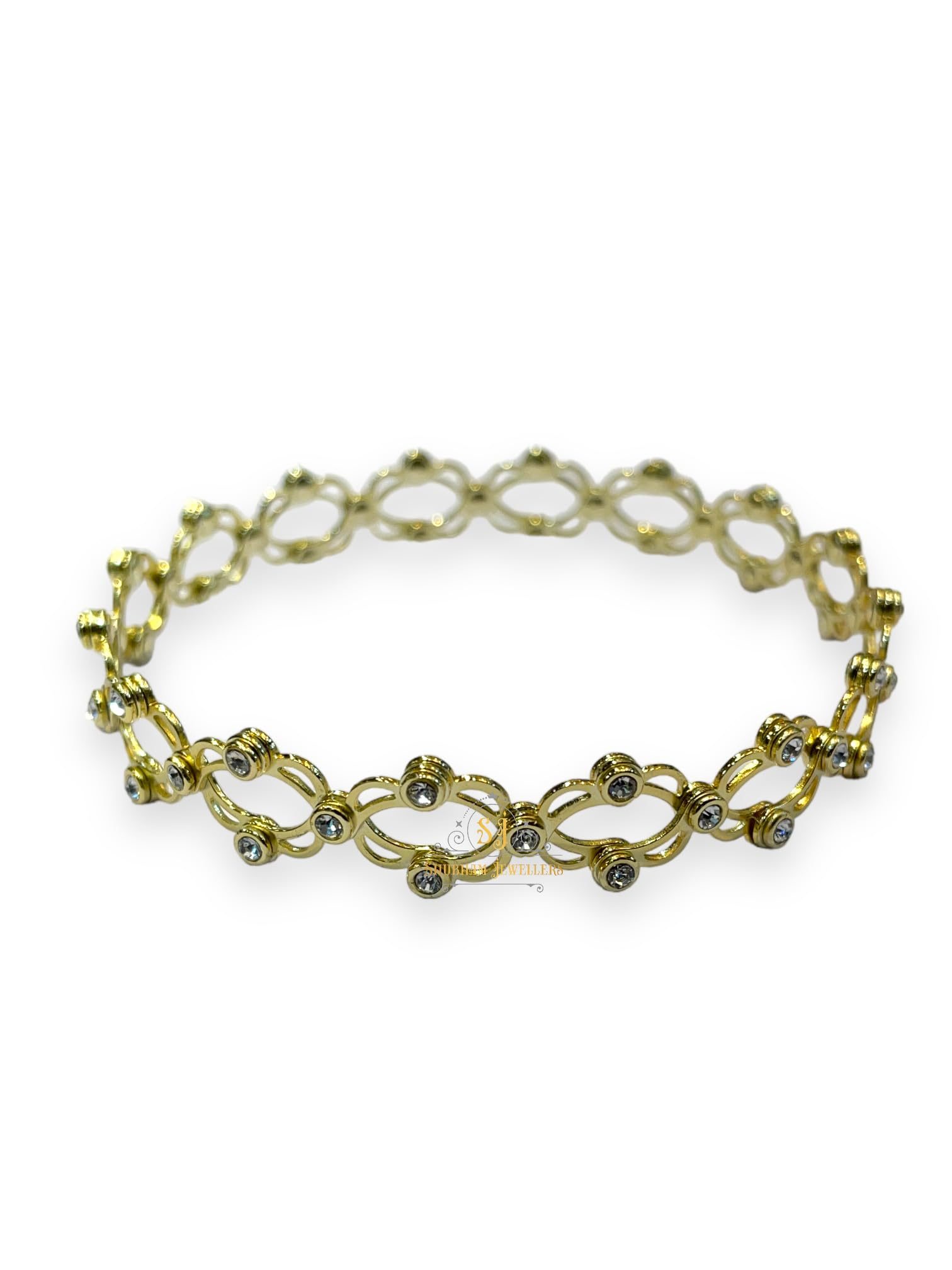 SJ SHUBHAM JEWELLERS™ 925 Sterling Silver Folding Retractable Ring Bracelet Kada for Girls and Women