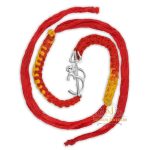 SJ Shubham Jewellers 925 Sterling Silver Om Trishul (White) Rakhi for Brother | Charm Bracelet with Roli Chawal | Raksha Bandhan Gift for Men & Boys