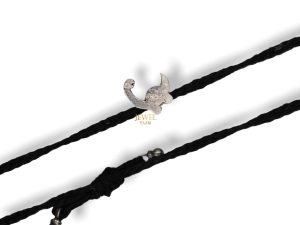 JewelYaari 925 New Oxidised Silver Black Thread Footstep, Owl, Dog Nazarbattu/Nazaiya Anklet/Bracelet for Girls, Women with Silver Ghunghroo