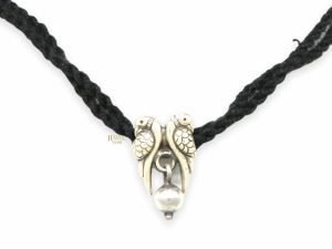 JewelYaari 925 New Oxidised Silver Black Thread Footstep, Owl, Dog Nazarbattu/Nazaiya Anklet/Bracelet for Girls, Women with Silver Ghunghroo
