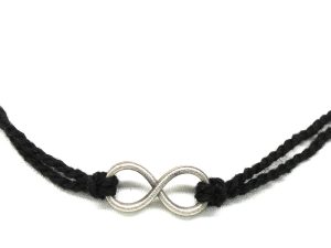 JewelYaari 925 New Oxidised Silver Black Thread Footstep, Owl, Dog Nazarbattu/Nazaiya Anklet/Bracelet for Girls, Women with Silver Ghunghroo