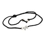 SJ SHUBHAM JEWELLERS 925 New Oxidised Black Thread Silver Dinosaur Nazarbattu/Nazaiya Anklet/Bracelet for Girls, Women with Silver Ghunghroo
