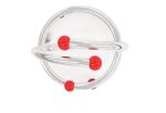 SJ SHUBHAM JEWELLERS™ Exclusive Pure 925 Sterling Silver Plain Kada for Baby Boys & Girls Variation Size(RED)
