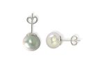 SJ SHUBHAM JEWELLERS™ 925 Sterling Silver Pearl Studs Earrings For Women and Girls and Kids (Large)