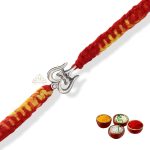SJ Shubham Jewellers 925 Sterling Silver Shiva Damru Trishul Rakhi for Brother | Charm Bracelet with Roli Chawal | Raksha Bandhan Gift for Men & Boys