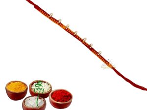 SJ Shubham Jewellers 925 Sterling Silver Ghungroo Bells Rakhi for Brother | Charm Bracelet with Roli Chawal | Raksha Bandhan Gift for Men & Boys