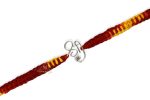 SJ Shubham Jewellers 925 Sterling Silver Shree Rakhi for Brother | Charm Bracelet with Roli Chawal | Raksha Bandhan Gift for Men & Boys