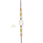 SJ Shubham Jewellers 925 Sterling Silver Cool Bro Rakhi for Brother | Charm Bracelet with Roli Chawal | Raksha Bandhan Gift for Men & Boys