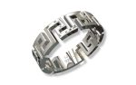 SJ SHUBHAM JEWELLERS™ 925 Sterling Silver S Loop Band style Rings For Men and women Size : 9